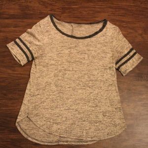Soft tee shirt cut top